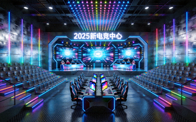 2025年新电竞场馆设计图 - 现代化多功能电竞比赛场馆内部效果图